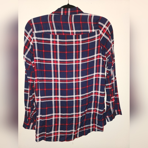 SALE - H&M Blue, Red, White Plaid Shirt - Picture 2 of 3